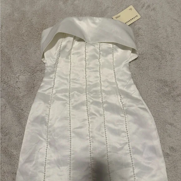 Bombshell Tube Mini Dress - White Pearl White Pearl / US 0 Bombshell Tube Mini Dress - White Pearl White Pearl / US 0